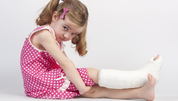 Injured girl